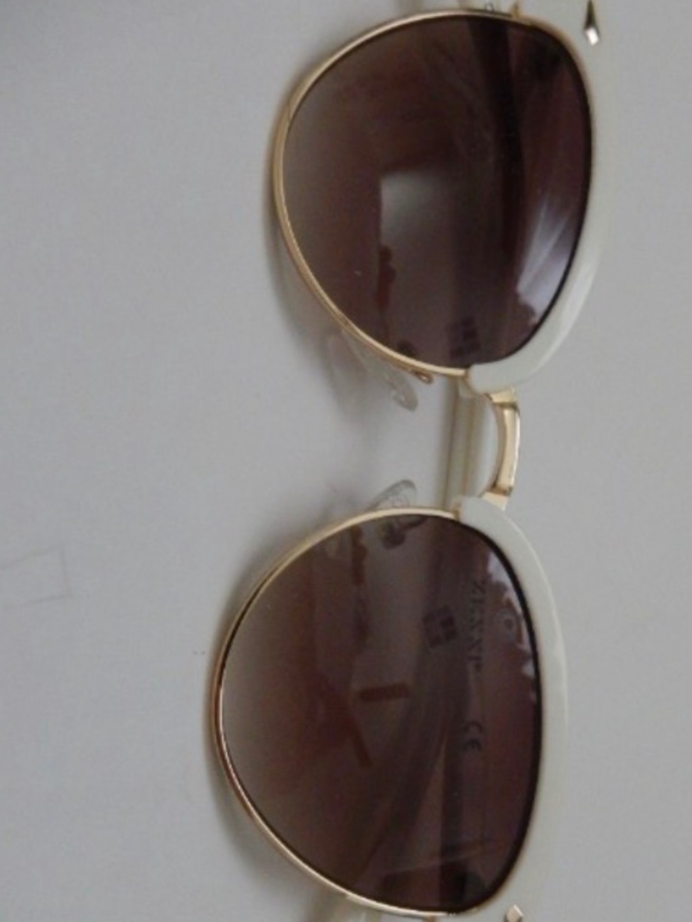 Zenni Women's White Cat Eye Frame Sunglasses